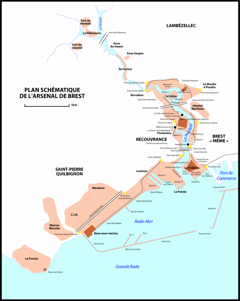 [Les ports militaires de métropole] Port de Brest - TOME 1 - Page 22 Planar10